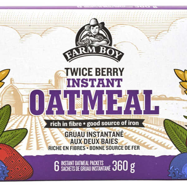 Farm Boy™ Twice Berry Instant Oatmeal (360 g)