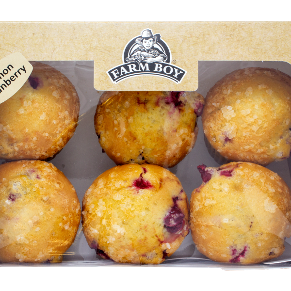 Farm Boy™ Cranberry Lemon Muffins (6 per package)