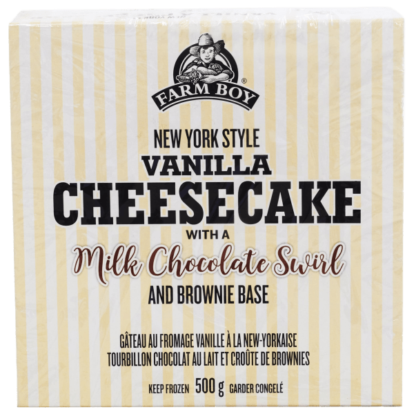 Farm Boy™ Chocolate Swirl Vanilla Cheesecake (500 g)