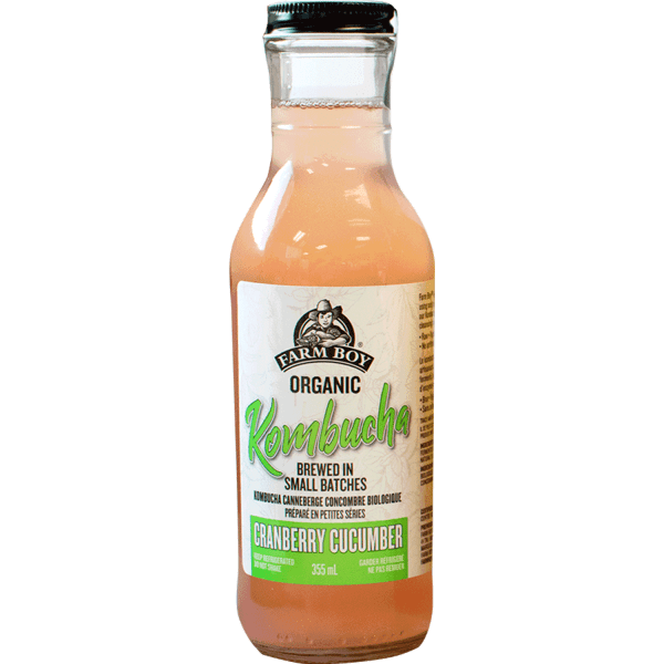 Farm Boy™ Organic Cranberry Cucumber Kombucha (355 ml)