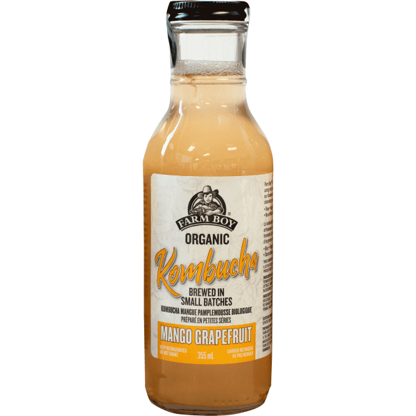 Farm Boy™ Organic Mango Grapefruit Kombucha (355 ml)