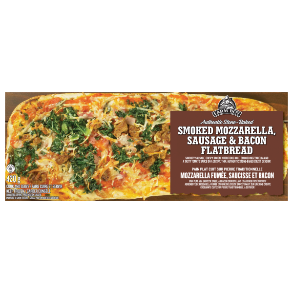 Farm Boy™ Smoked Mozzarella, Sausage & Bacon Stone-Baked Flatbread (420 g)