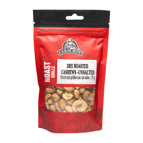 Farm Boy Unsalted Dry Roasted Cashews 175 G Farm Boy