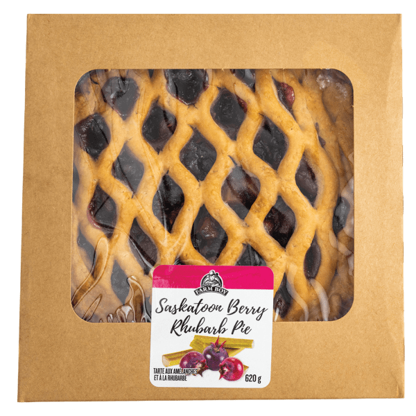 Farm Boy™ 8″ Saskatoon Berry Rhubarb Pie (620 g)