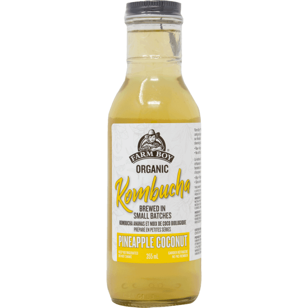 Farm Boy™ Organic Pineapple Coconut Kombucha (355 ml)