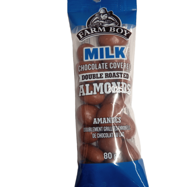 Farm Boy™ Milk Chocolate Double Roasted Almonds (80 g)