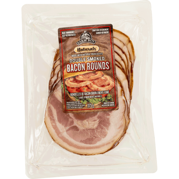 Farm Boy™ Naturals Round Bacon (375 g)