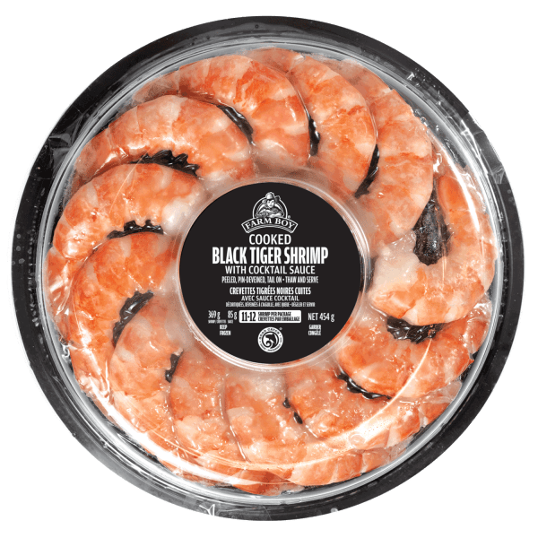 Farm Boy™ Black Tiger Shrimp with Sauce Shrimp Ring (454 g)