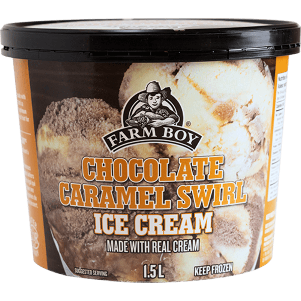 Farm Boy™ Chocolate Caramel Swirl Ice Cream (1.5 L)