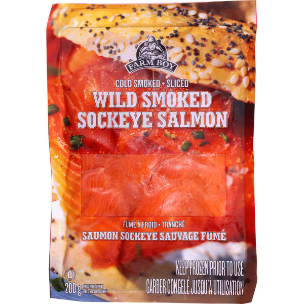 Farm Boy™ Wild Sockeye Smoked Salmon (200 g)