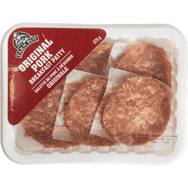 Farm Boy™ Original Pork Breakfast Patty (375 g)