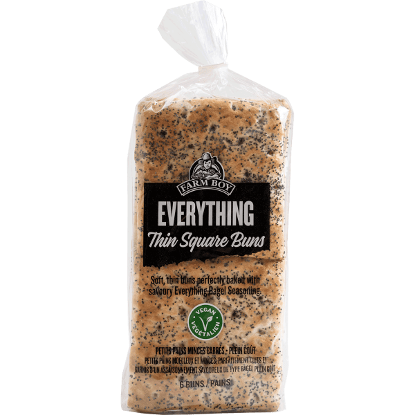 Farm Boy™ Everything Thin Square Buns (450 g)