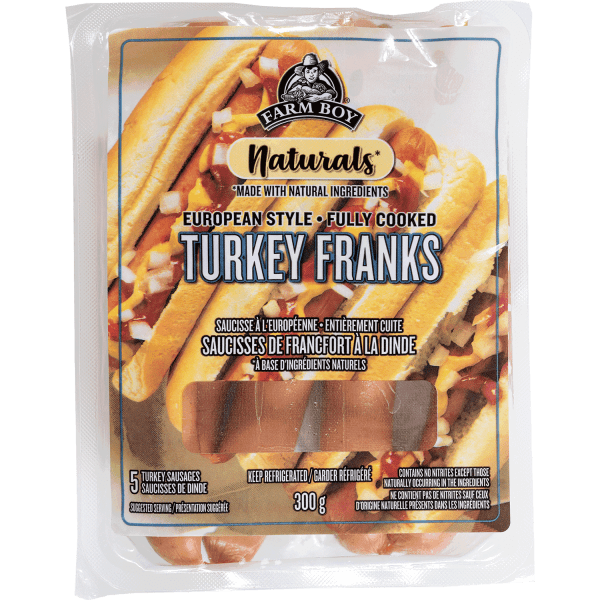 Farm Boy™ Naturals Turkey Franks (300 g)