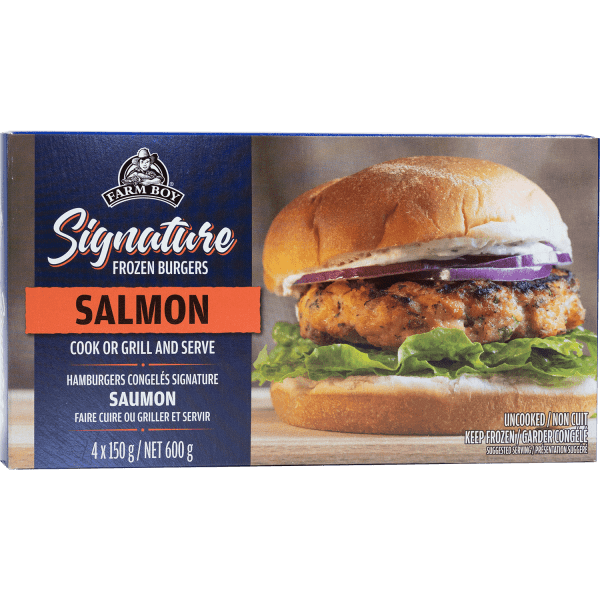 Frozen Salmon Burgers