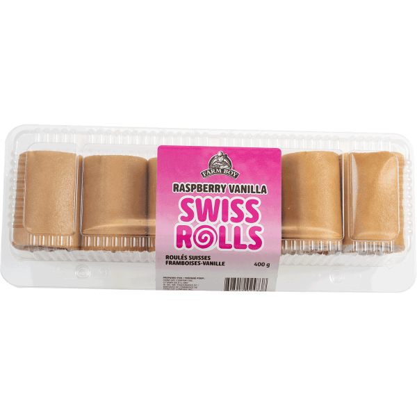 Farm Boy™ Raspberry Vanilla Swiss Rolls (400 g)