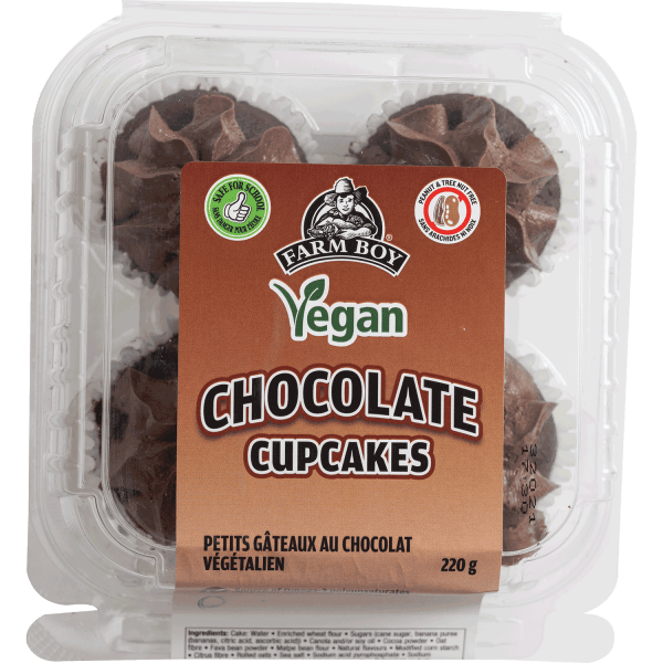 Farm Boy™ Chocolate Vegan Cupcakes (220 g)