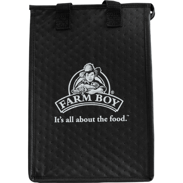 Farm Boy™ Insulated Lunch Bag Black (20.5×30.5×18)