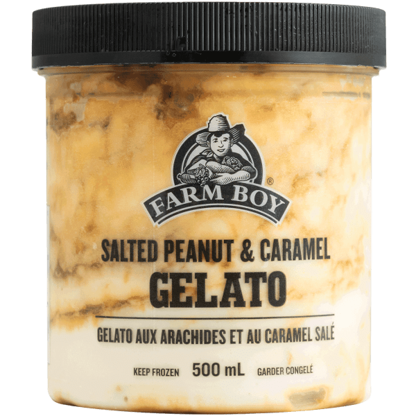 Farm Boy™ Salted Peanut & Caramel Gelato (500 ml)