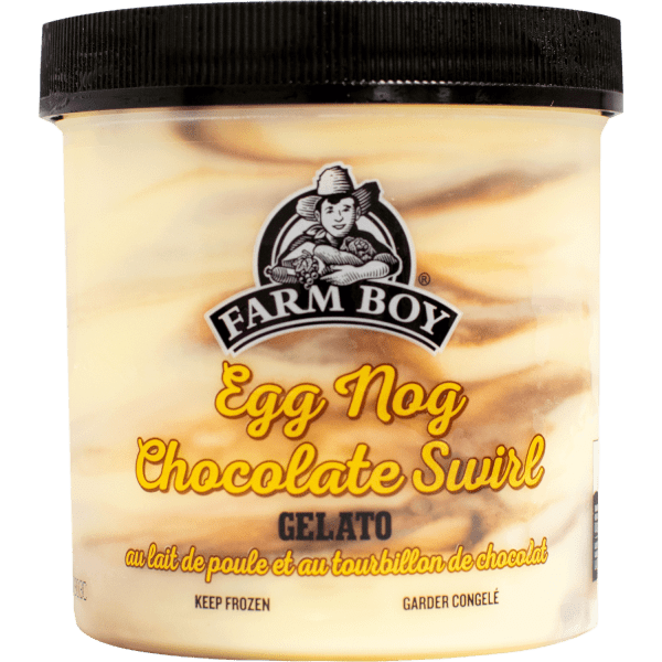 Farm Boy™ Eggnog Chocolate Swirl Gelato (500 ml)