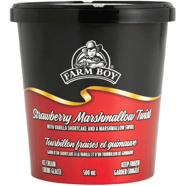 Farm Boy™ Strawberry Marshmallow Twist Ice Cream (500 ml)