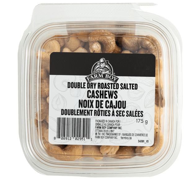 Farm Boy™ Double Dry Rstd Salted Cashews (175 g)