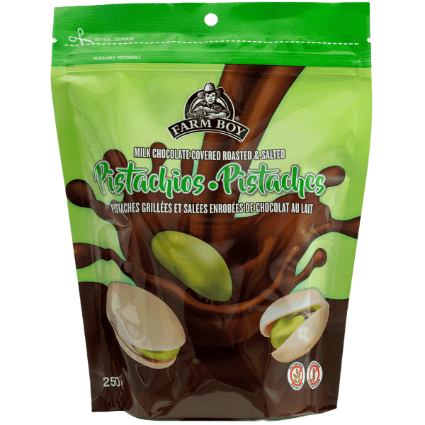 Farm Boy™ Milk Chocolate Covered Pistachios (250 g)