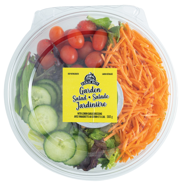 Farm Boy™ Garden Salad with Lemon Garlic Dressing (560 g)