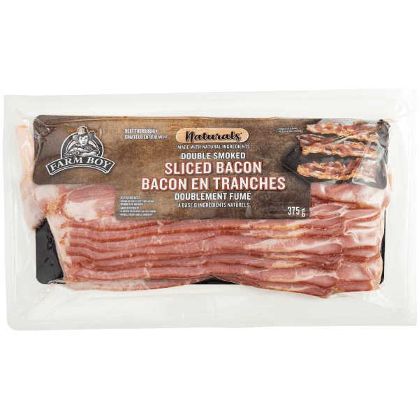 Farm Boy™ Naturals Double Smoked Sliced Bacon (375 g)