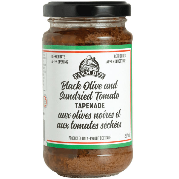 Farm Boy™ Black Olive and Sundried Tomato Tapenade (212 ml)