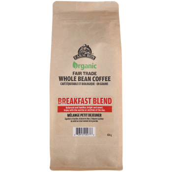 Farm Boy™ Breakfast Blend Whole Bean Coffee (454 g)