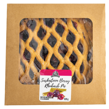 Farm Boy™ Saskatoon Berry Rhubarb Pie (8″) (620 g)