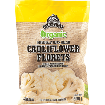 Farm Boy™ Organic Cauliflower Florets Frozen Vegetables (500 g)