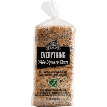 Farm Boy™ Everything Square Thin Buns (450 g)