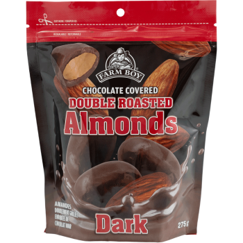 Farm Boy™ Bagged Dark Chocolate Covered Double Roasted Almonds (275 g)