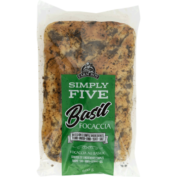 Farm Boy™ Simply Five Basil Focaccia (600 g)