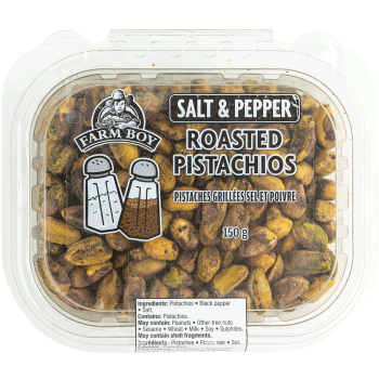 Farm Boy™ Salt & Pepper Roasted Shelled Pistachios (150 g)