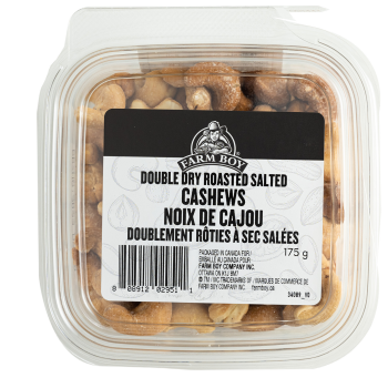 Farm Boy™ Salted Double Dry-Roasted Cashews (175 g)