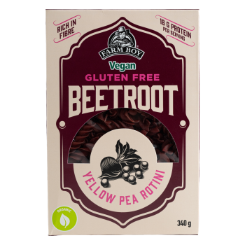 Farm Boy™ Vegan Gluten-Free Beetroot Yellow Pea Rotini (340 g)