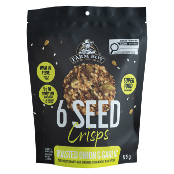 Farm Boy™ Roasted Onion & Garlic 6 Seed Crisps (115 g)