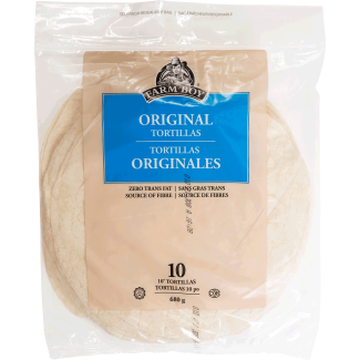 Farm Boy™ 10″ Original Wheat Tortillas (680 g)