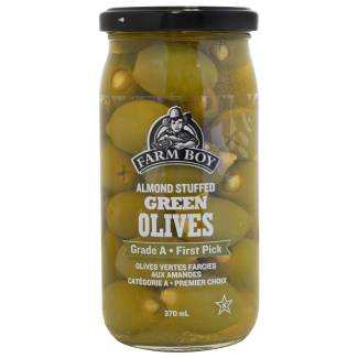 Farm Boy™ Almond-Stuffed Green Olives (370 ml)