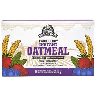 Farm Boy™ Twice Berry Instant Oatmeal (360 g)