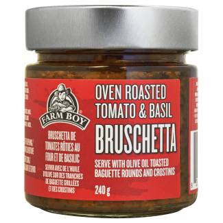 Farm Boy™ Oven Roasted Tomato & Basil Jarred Bruschetta (240 g)