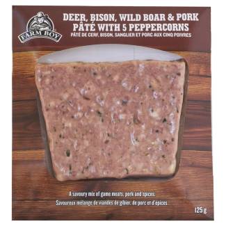 Farm Boy™ Peppercorns, Deer, Bison, Wild Boar, & Pork Meat Pâté (125 g)