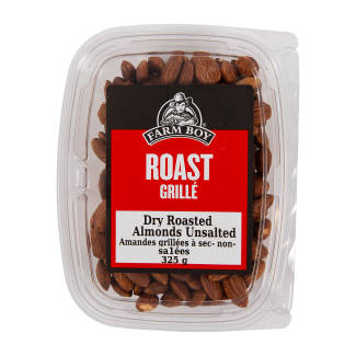 Farm Boy™ Unsalted Dry Roasted Almonds (325 g)