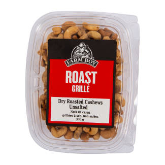 Farm Boy™ Unsalted Dry Roasted Cashews (300 g)