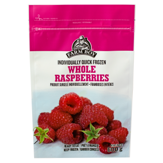 Farm Boy™ Whole Raspberries Frozen Fruit (600 g)