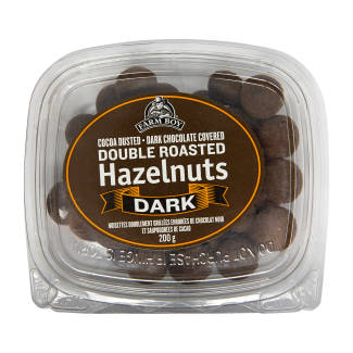Farm Boy™ Dark Chocolate Covered Double Roasted Hazelnuts (200 g)