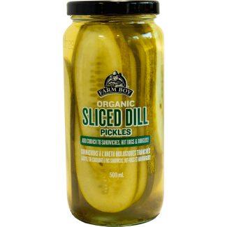 Farm Boy™ Organic Sliced Dill Pickled Cucumbers (500 ml)