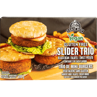 Farm Boy™ Vegan Gluten-Free Slider Trio Frozen Appetizer (498 g)